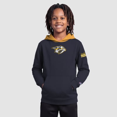  Nashville Predators Champion Youth Fleece Hoodie - Navy