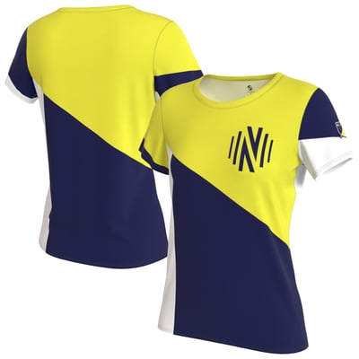 Nashville SC ProSphere Women's Patchwork T-Shirt - Gold/Blue