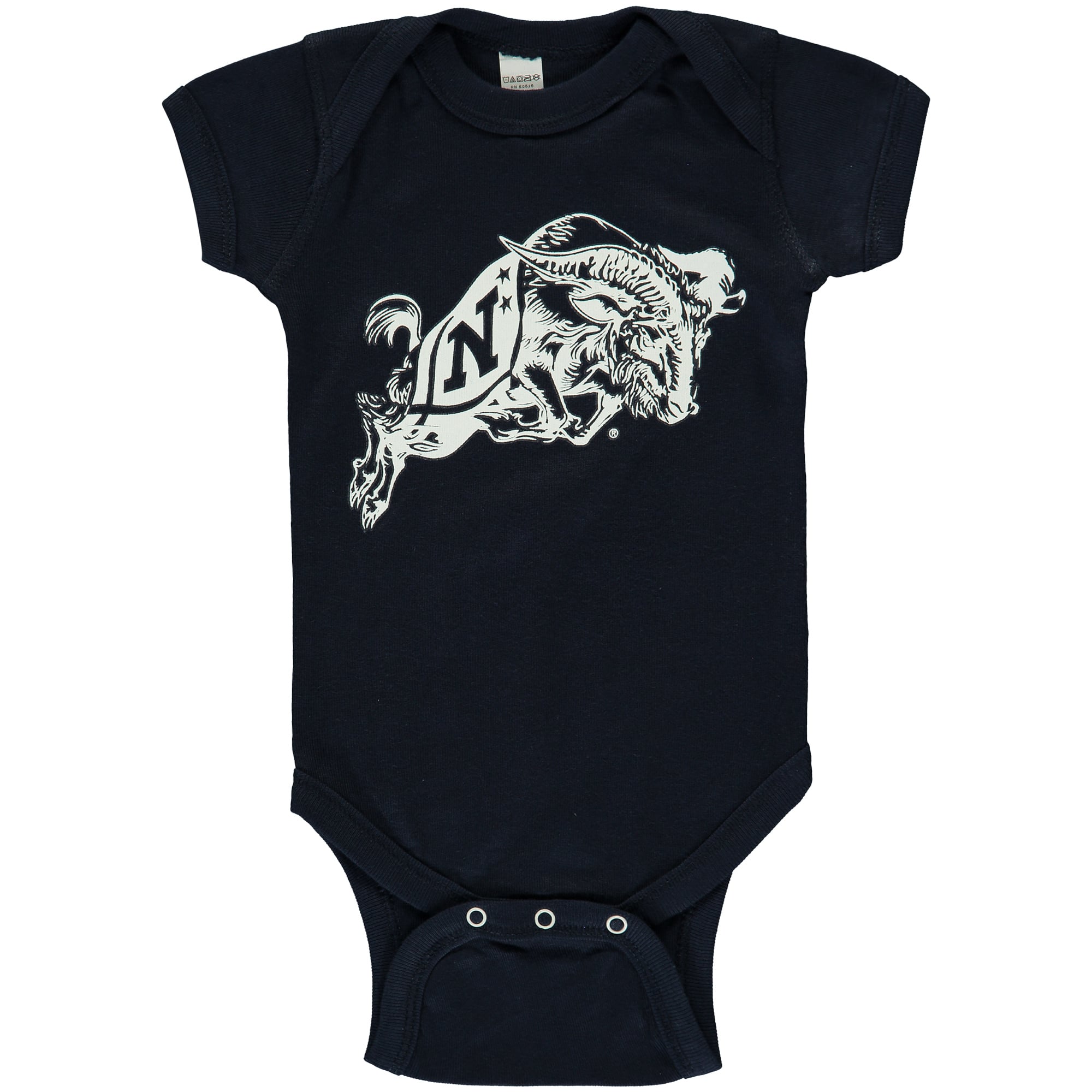 Body bébé « Two Feet Ahead » de la marine, avec grand logo des aspirants marine.