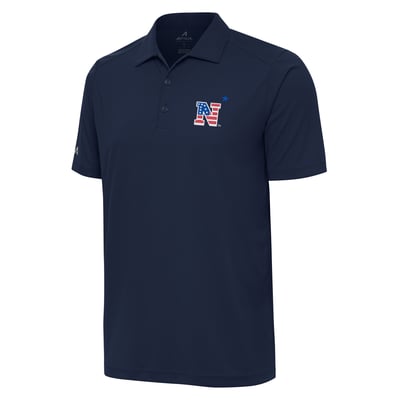 Navy Midshipmen Antigua Patriotic Logo Tribute Polo - Navy
