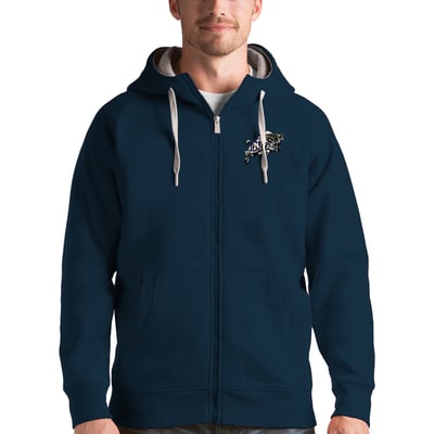 Navy Midshipmen Antigua Victory Full-Zip Hoodie - Navy
