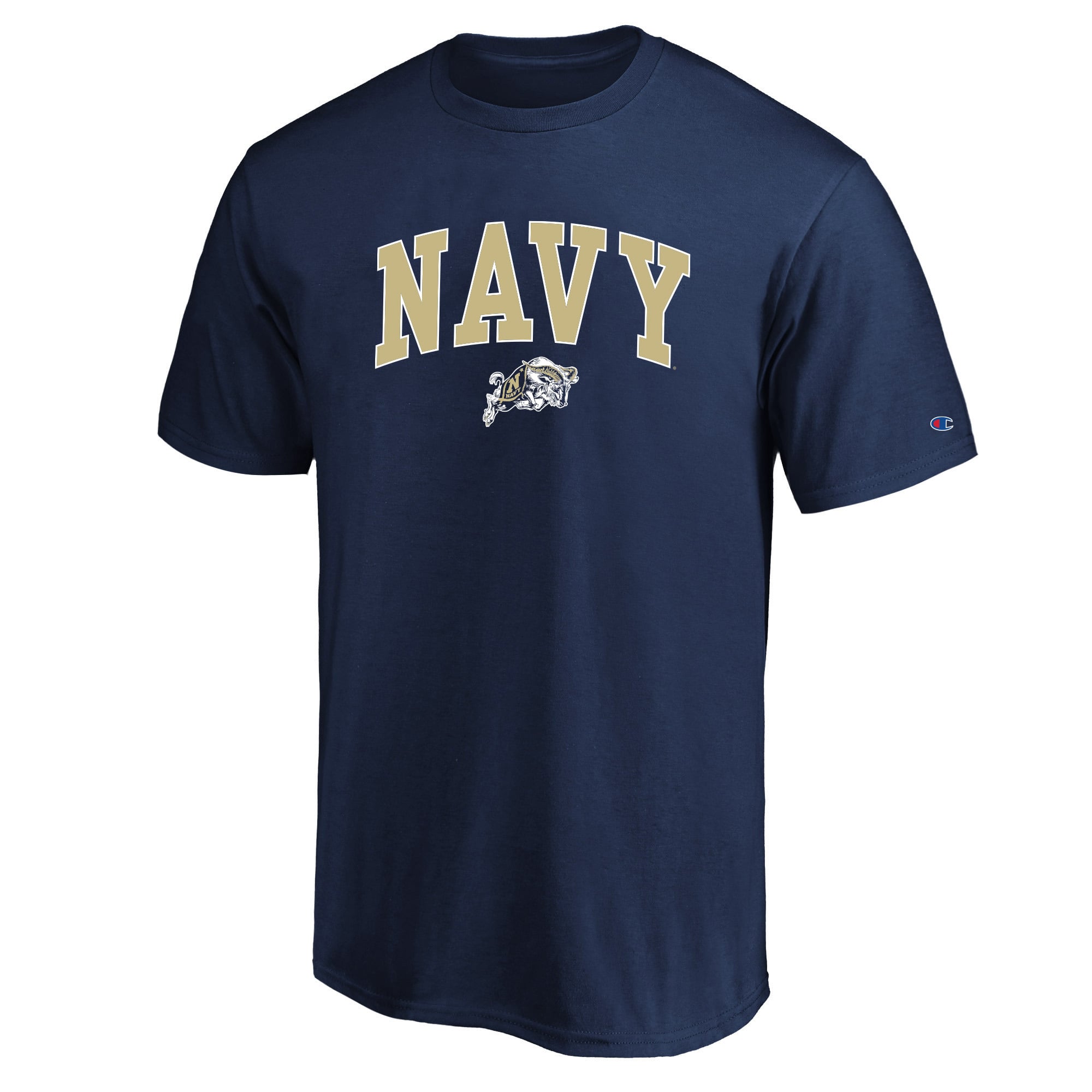 Men's Champion Navy Midshipmen Big & Tall Team Arch Over Wordmark T-Shirt