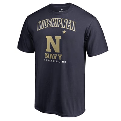 Navy Midshipmen Campus Icon T-Shirt - Navy