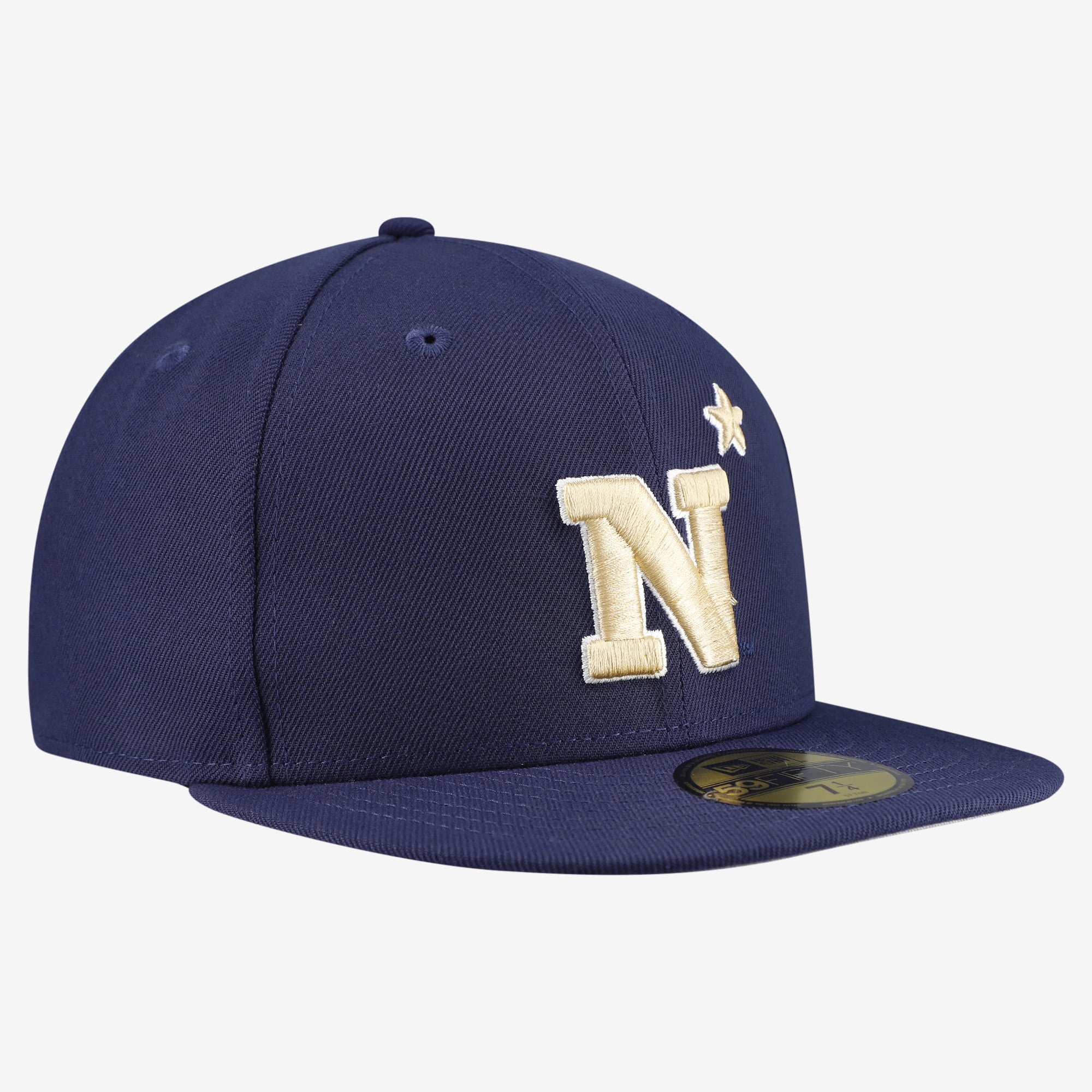 Casquette ajustée New Era Navy Midshipmen Core 59FIFTY pour homme