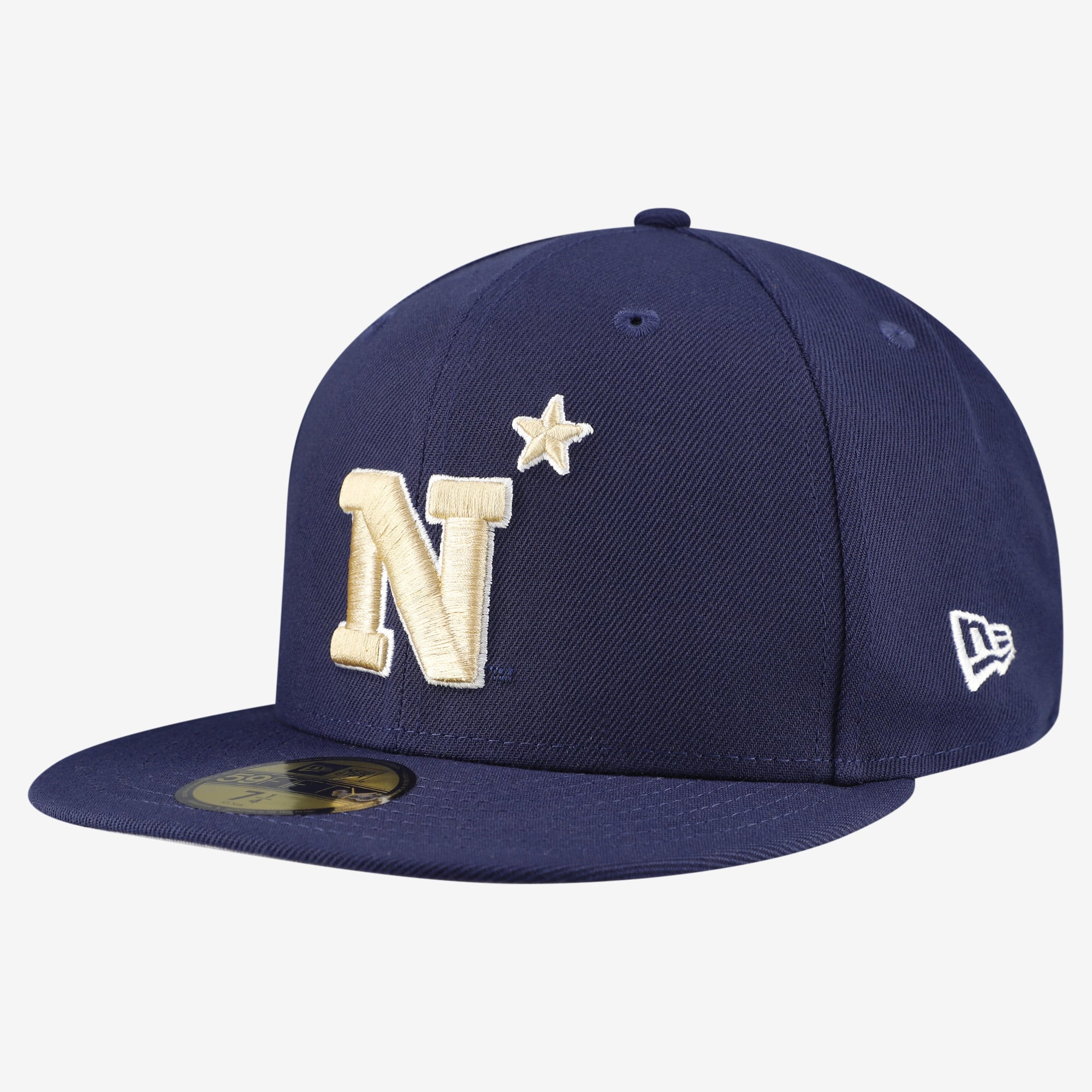 Casquette ajustée New Era Navy Midshipmen Core 59FIFTY pour homme