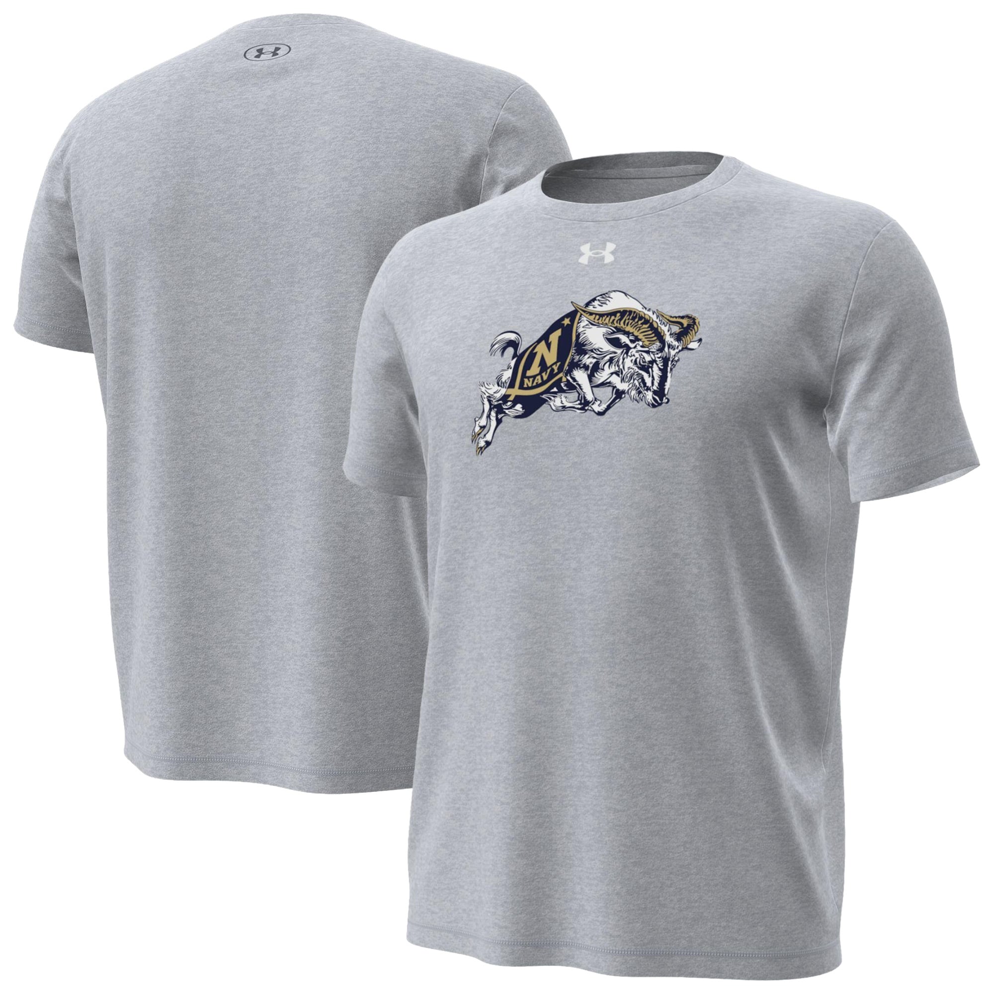 Men's Under Armour Navy Midshipmen Goat Tech Stretch T-Shirt