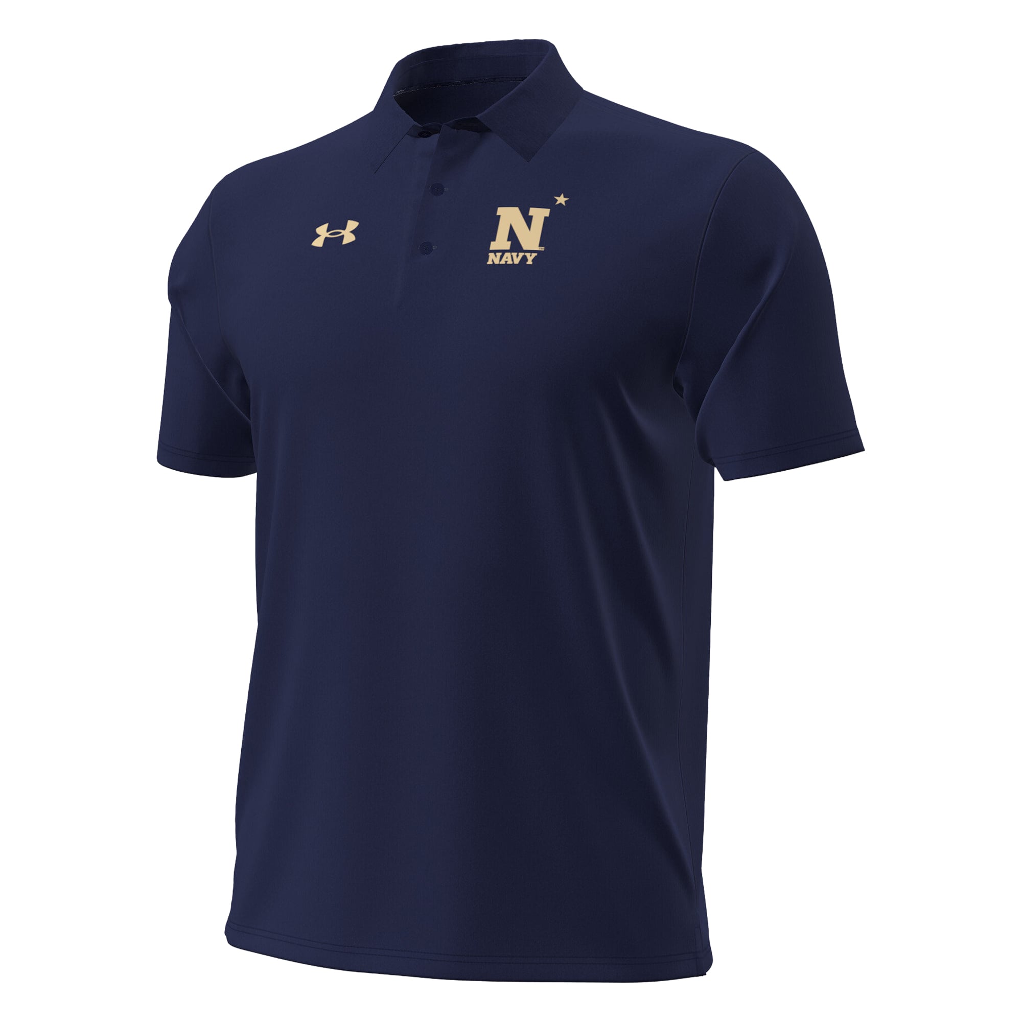 Polo Under Armour pour homme, coloris marine, collection Midshipmen 2026, gamme Sideline ArmourDry