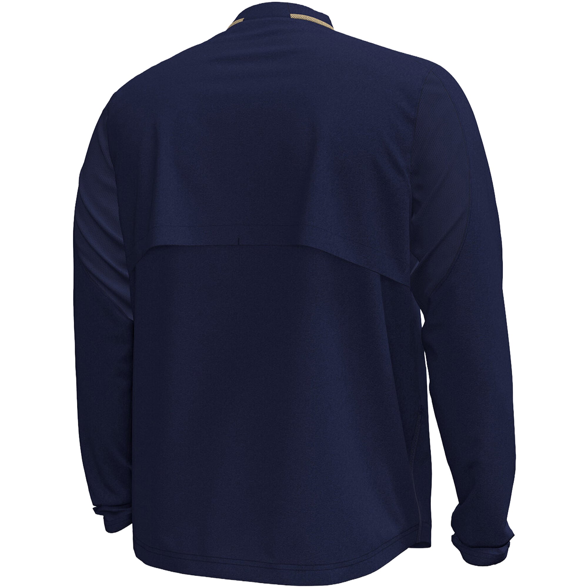 Men's Under Armour Navy Midshipmen 2026 Sideline Motivate Woven Quarter-Zip Long Sleeve Pullover