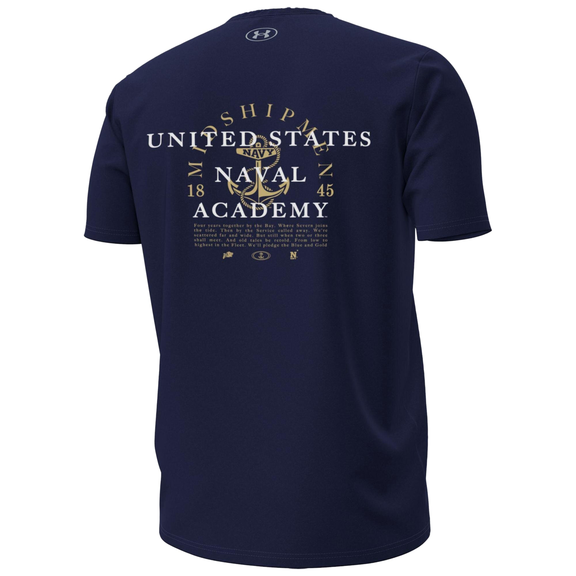 Men's Under Armour Navy Midshipmen 2026 Sideline Performance T-Shirt