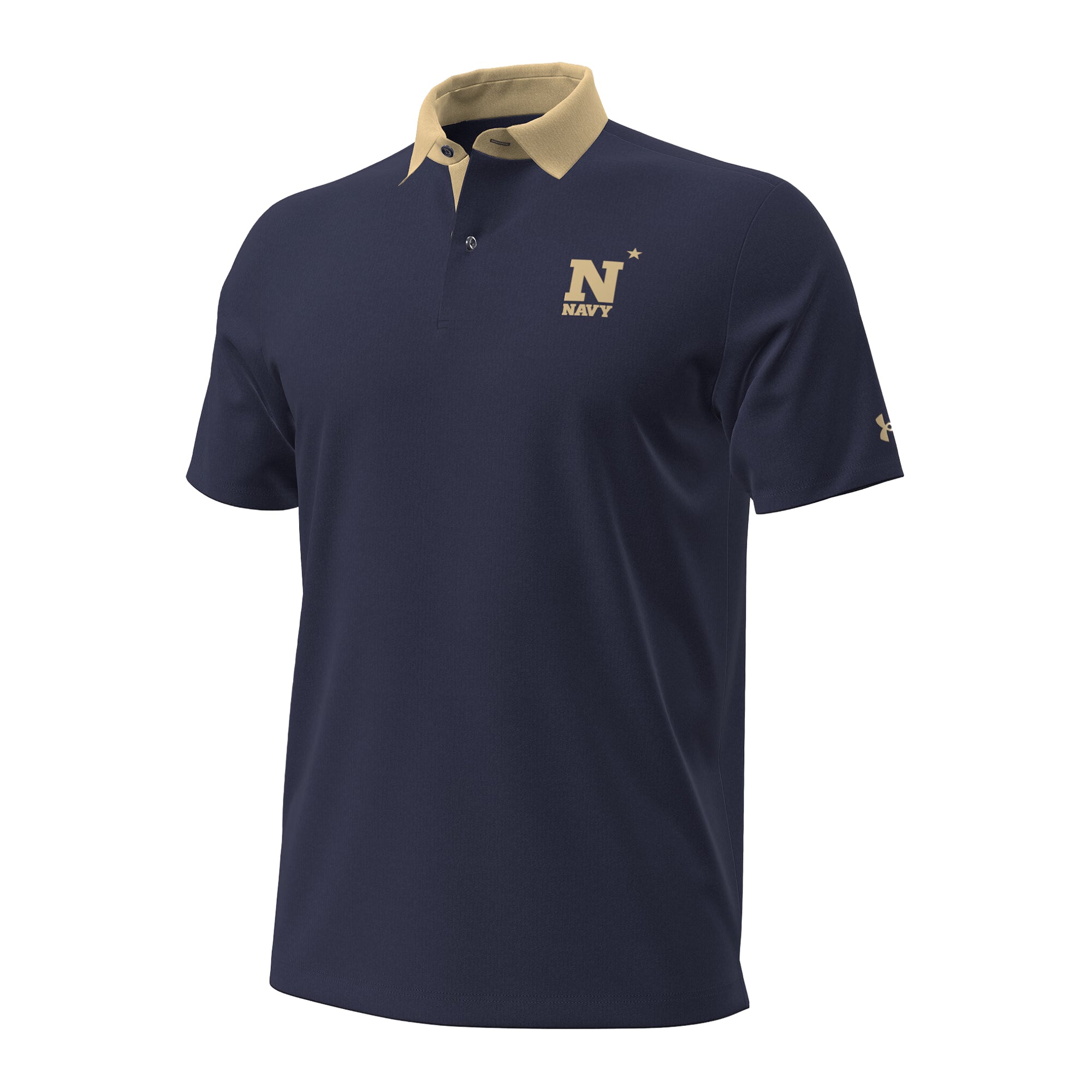 Polo fantaisie Under Armour Navy Midshipmen 2026 pour homme