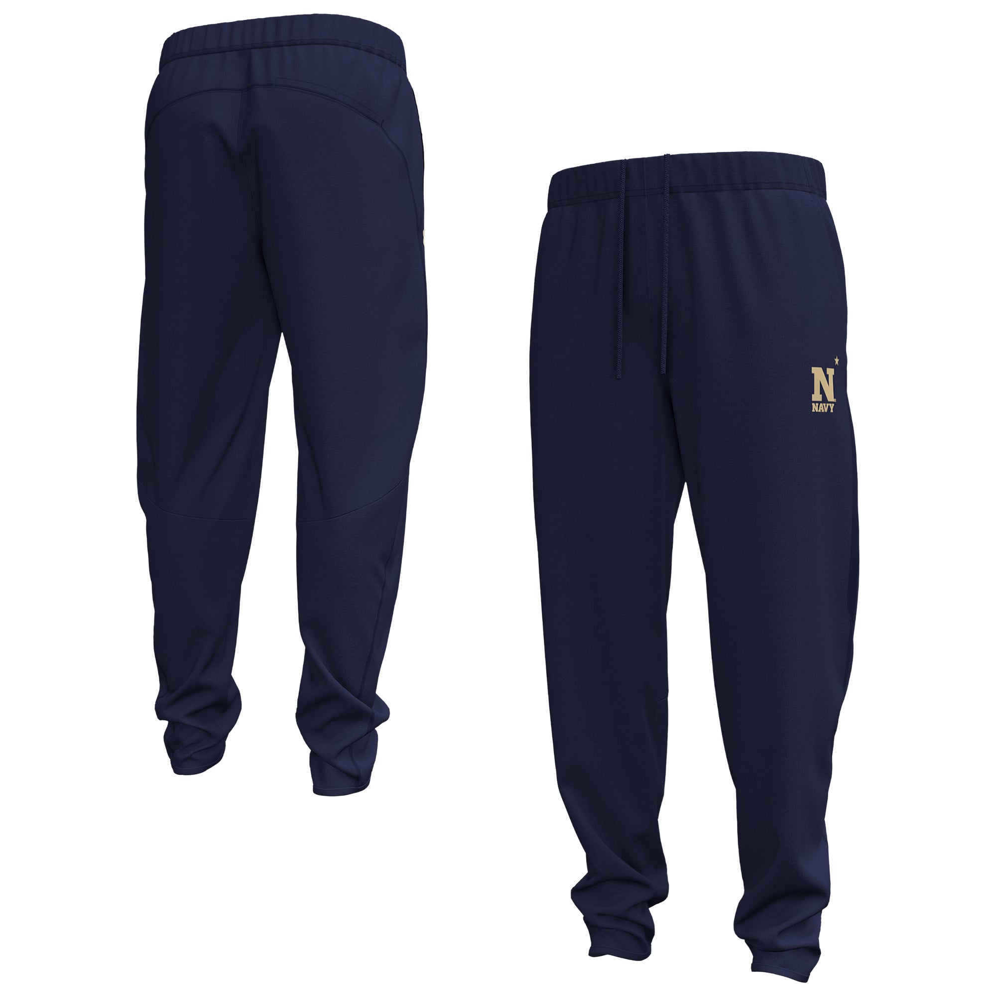 Men's Under Armour Navy Midshipmen 2026 Sideline Unstoppable Fleece Pants