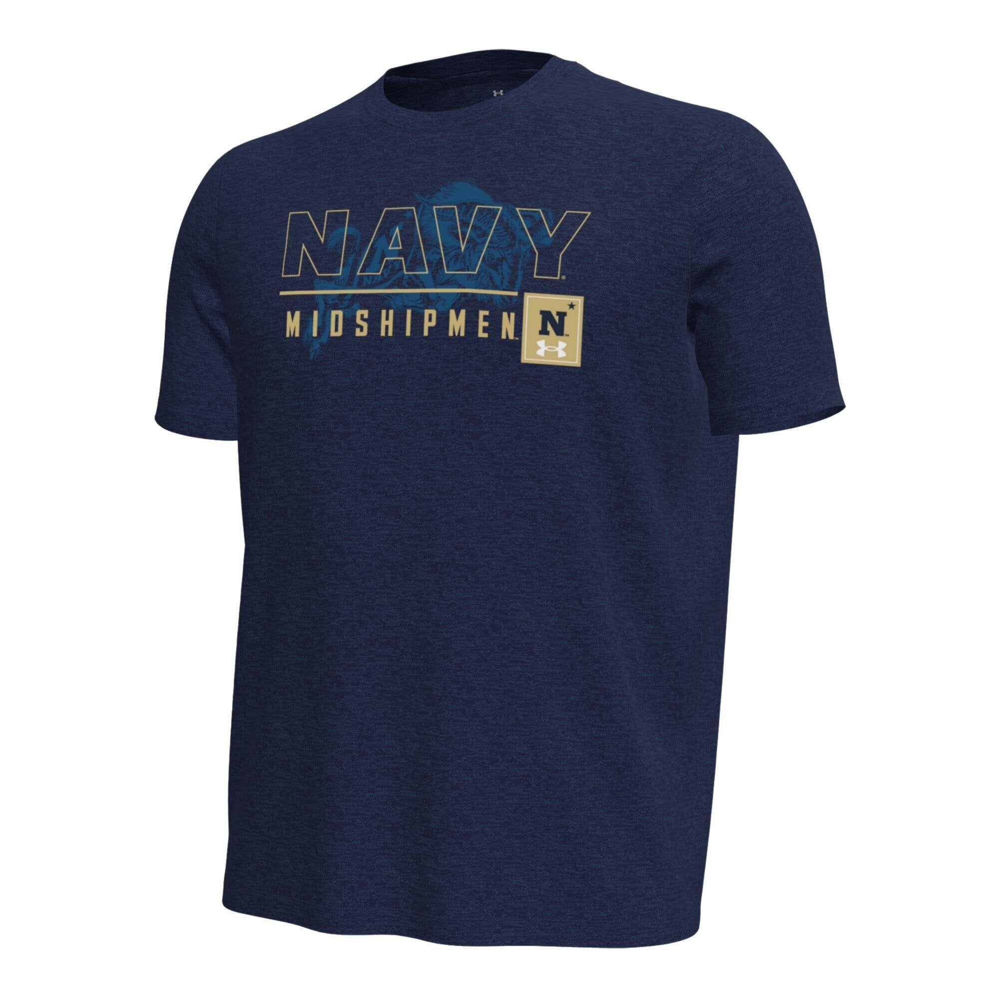 T-shirt Under Armour Navy Midshipmen Gameday Motion pour homme