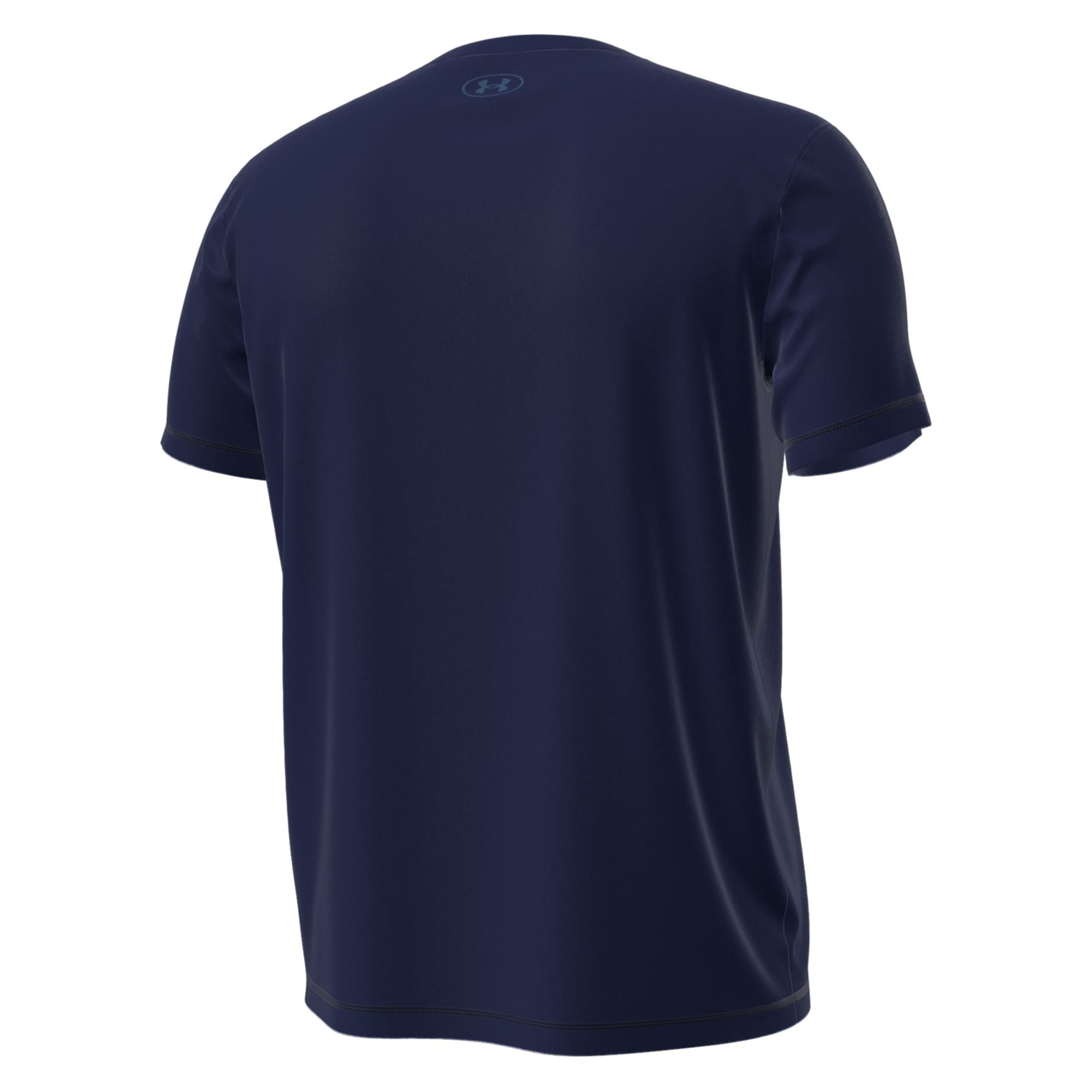 T-shirt Under Armour Vegas Gold Navy Midshipmen National Championship 100e anniversaire Core Tech Stretch pour homme
