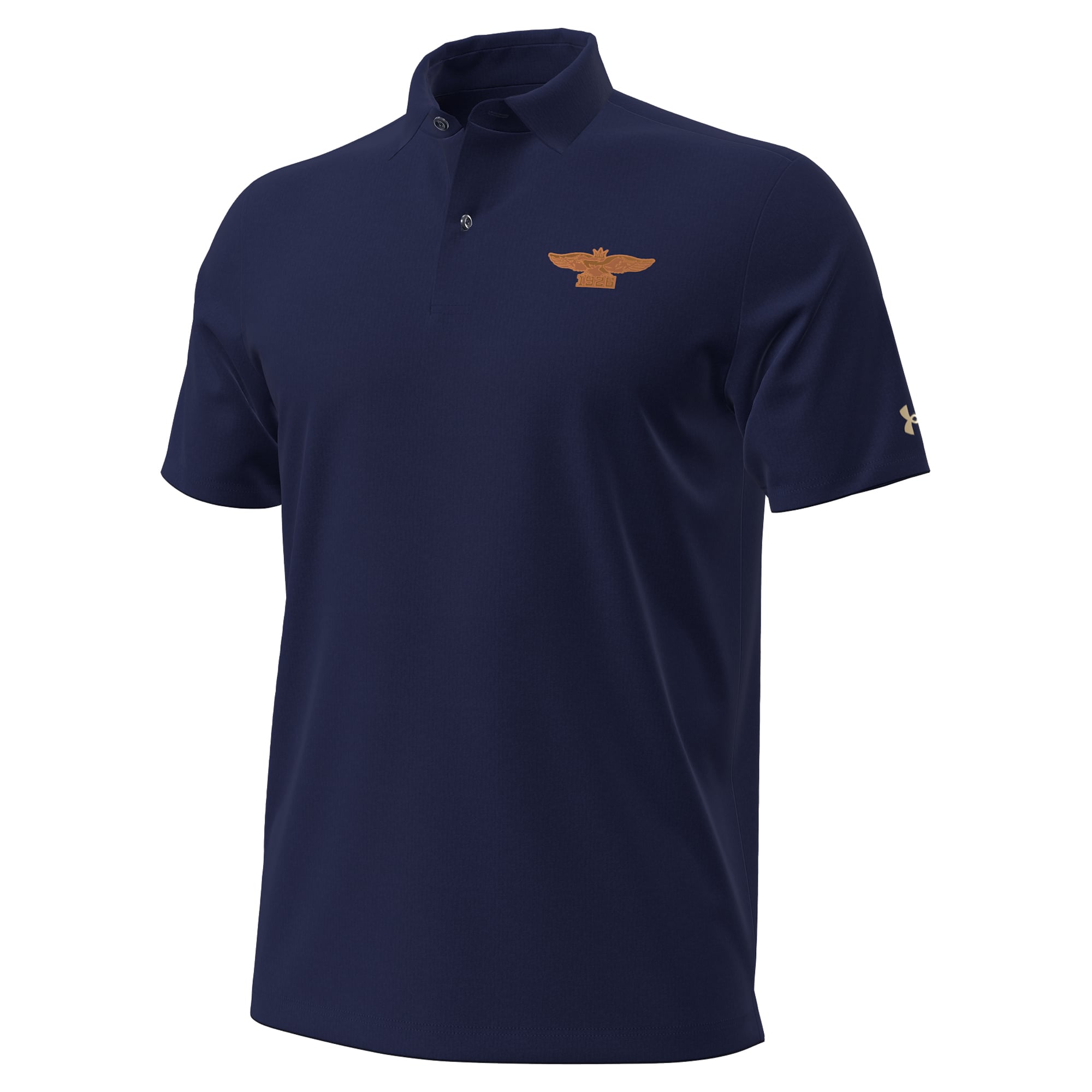 Polo Under Armour Navy pour homme, édition spéciale 100e anniversaire du championnat national des aspirants de la marine