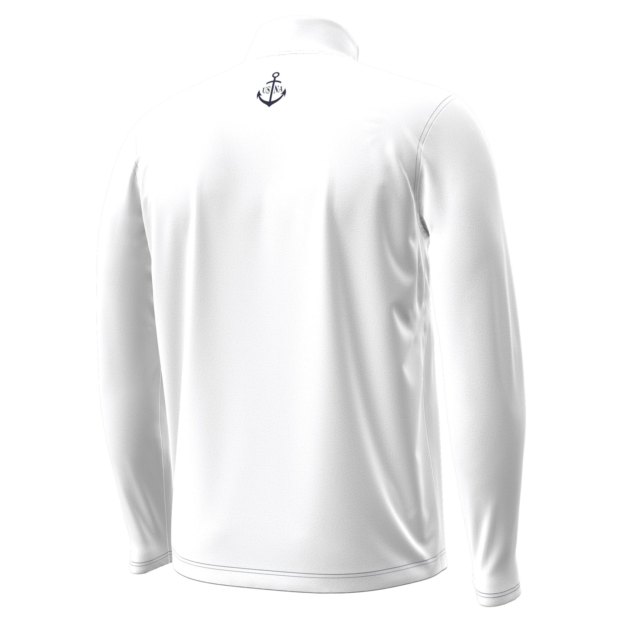 Pull à col zippé Under Armour Navy pour homme, édition spéciale 100e anniversaire du championnat national des Midshipmen de la Marine américaine