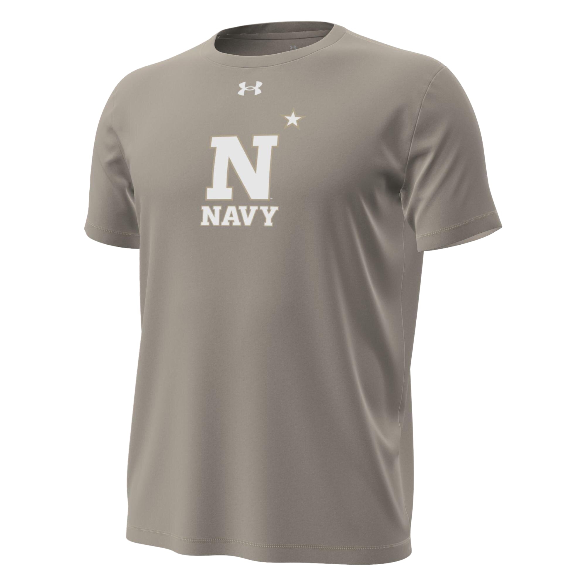 T-shirt Under Armour Stone Navy Midshipmen Inline Core pour homme