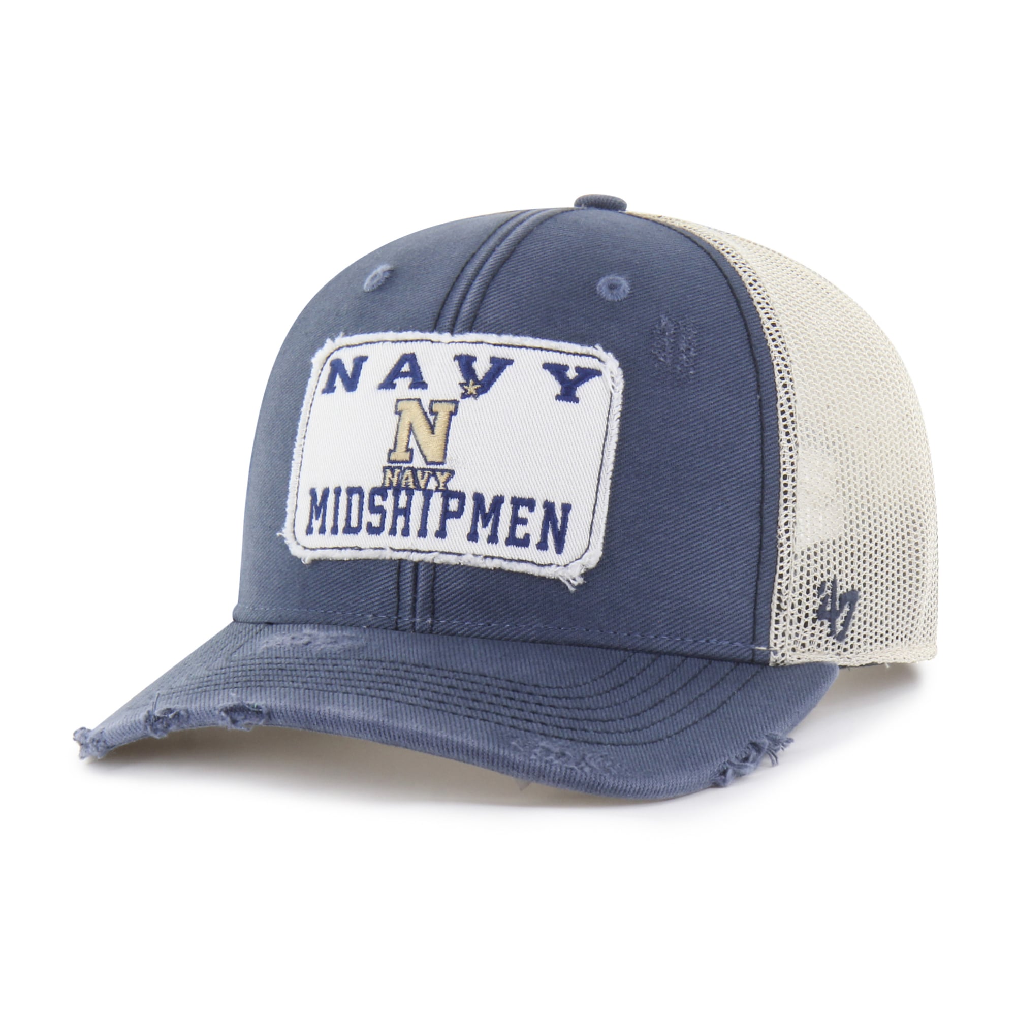 Unisex '47 Navy Navy Midshipmen Egremont Well-Worn Adjustable Trucker Hat