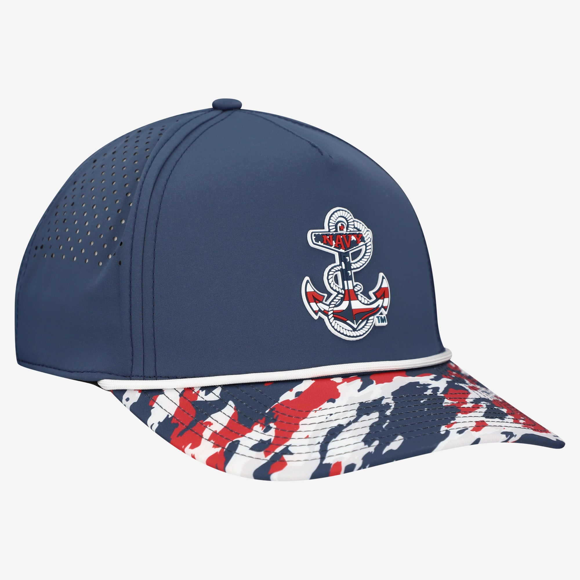 Unisex Branded Bills Navy Navy Midshipmen Stars & Stripes Rope Adjustable Hat