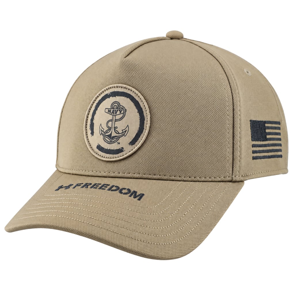 Unisex Under Armour Tan Navy Midshipmen Freedom Blitzing A-Frame ...