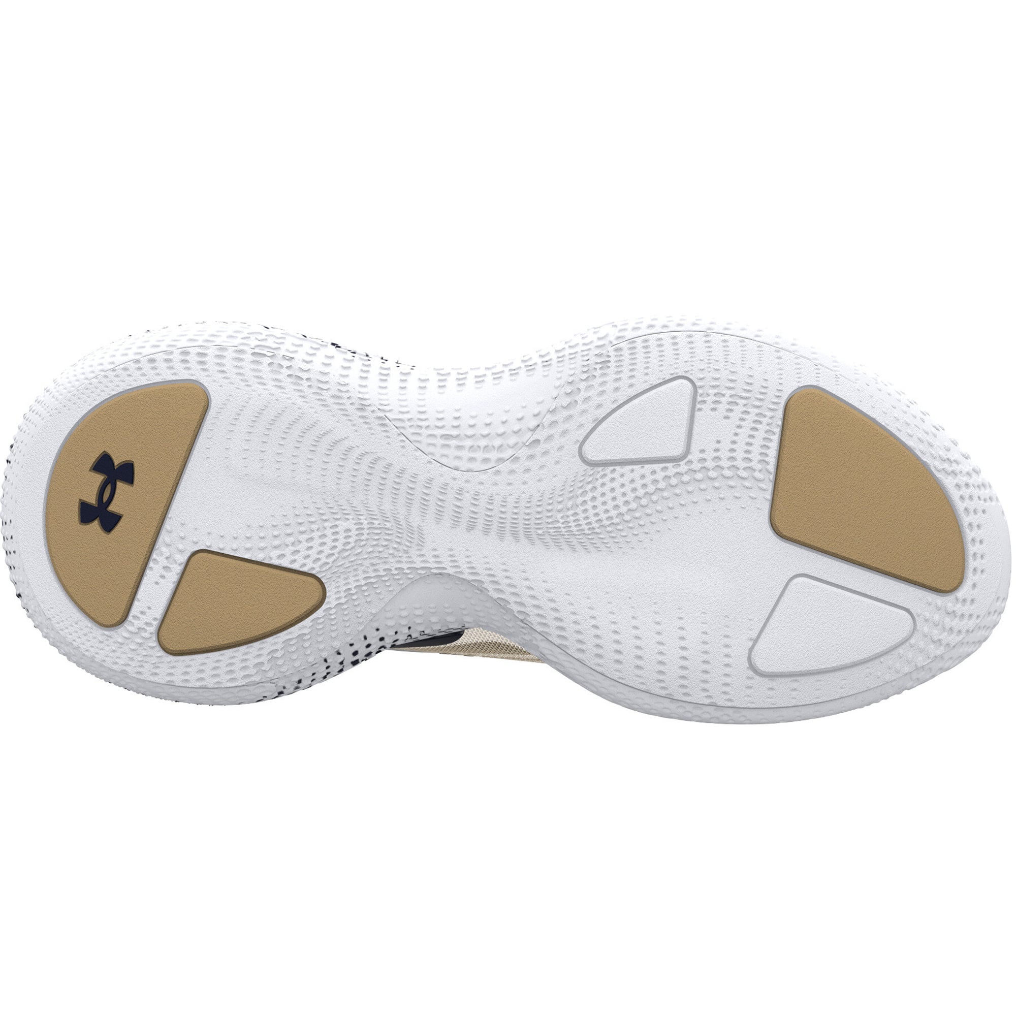 Baskets unisexes Under Armour blanches et marine Midshipmen Echo SlipSpeed ​​Team