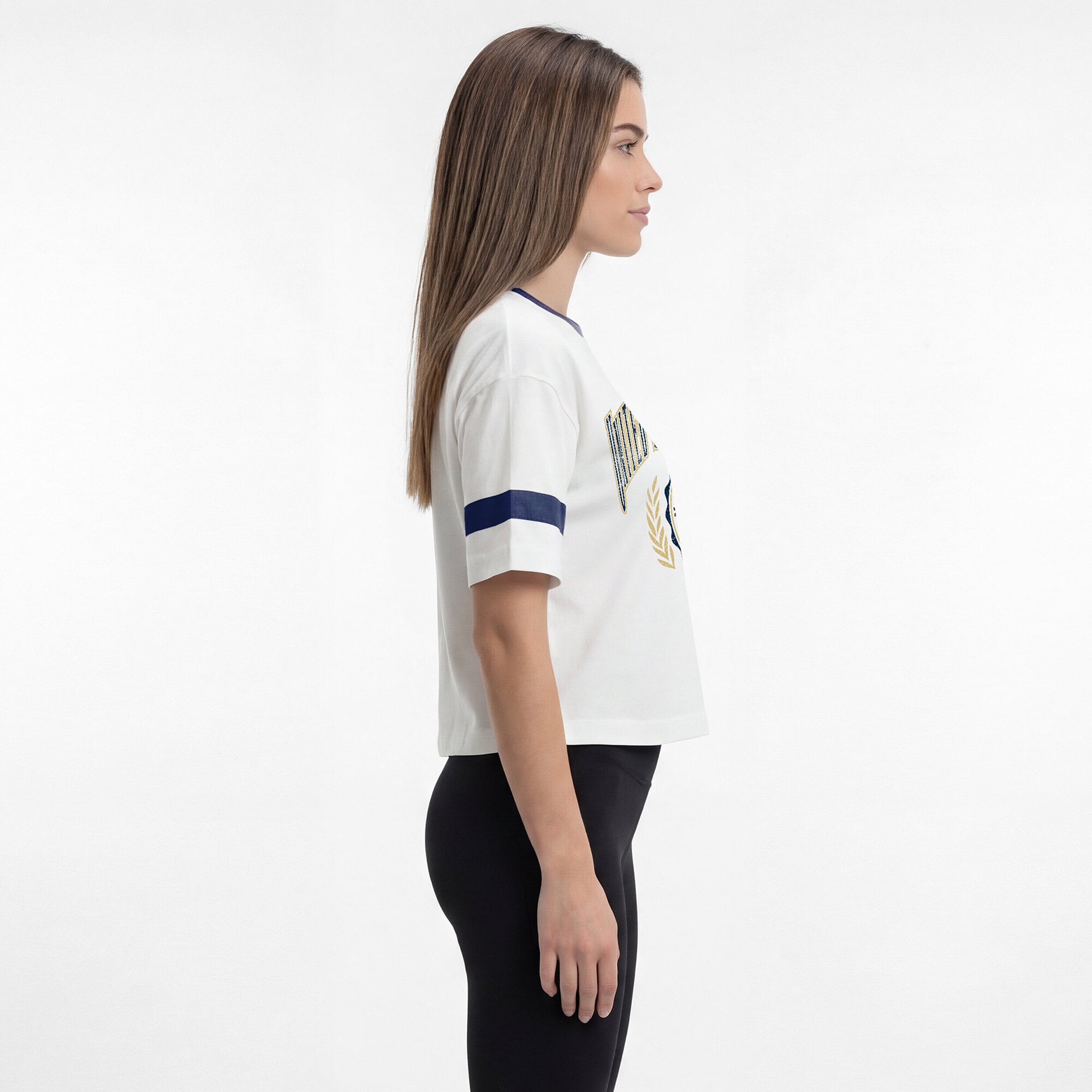 Women's Champion  White Navy Midshipmen Retro Oversized T-Shirt