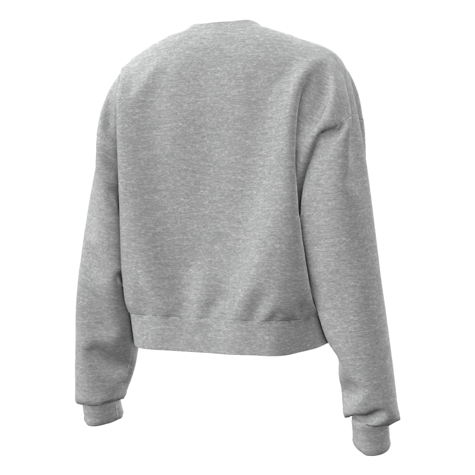 Women's Under Armour Heather Gray Navy Midshipmen Icon Fleece Sweatshirt