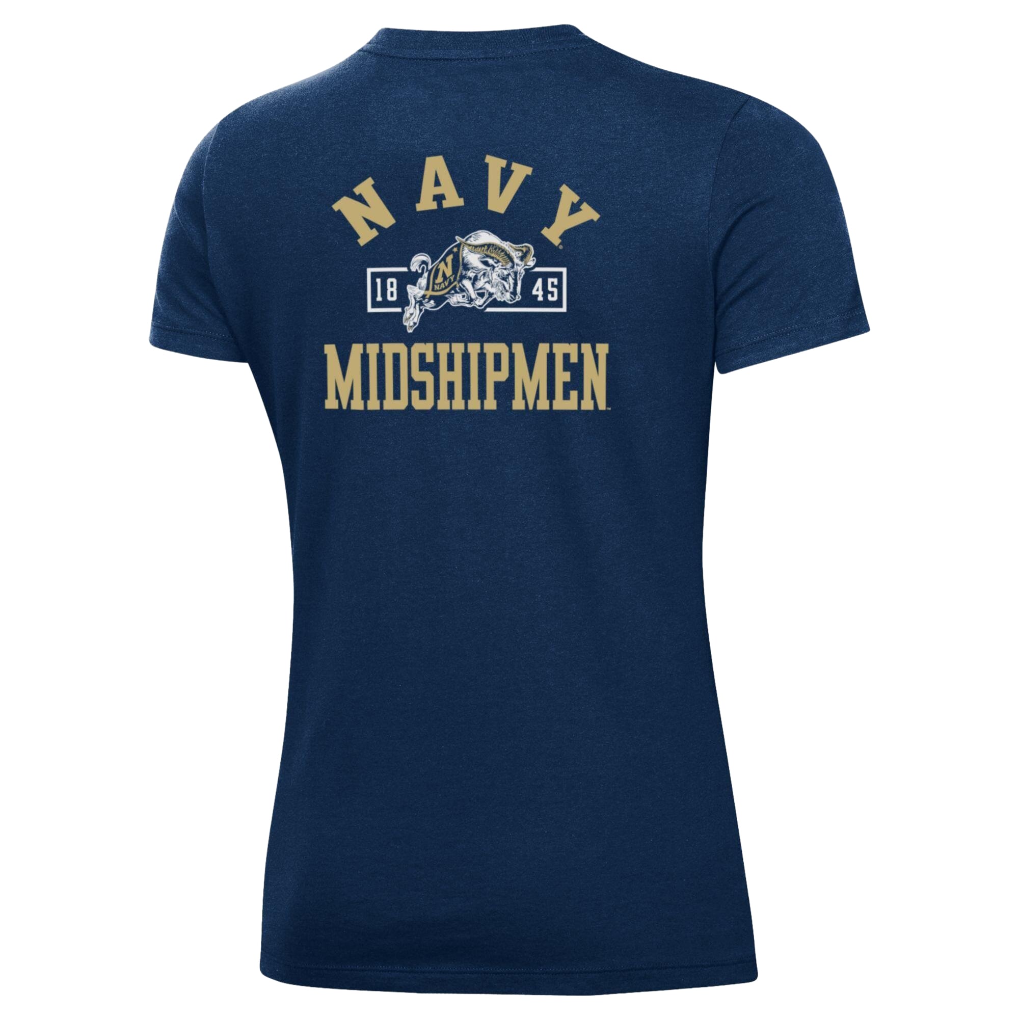 Women's Under Armour  Navy Midshipmen Performance Cotton T-Shirt