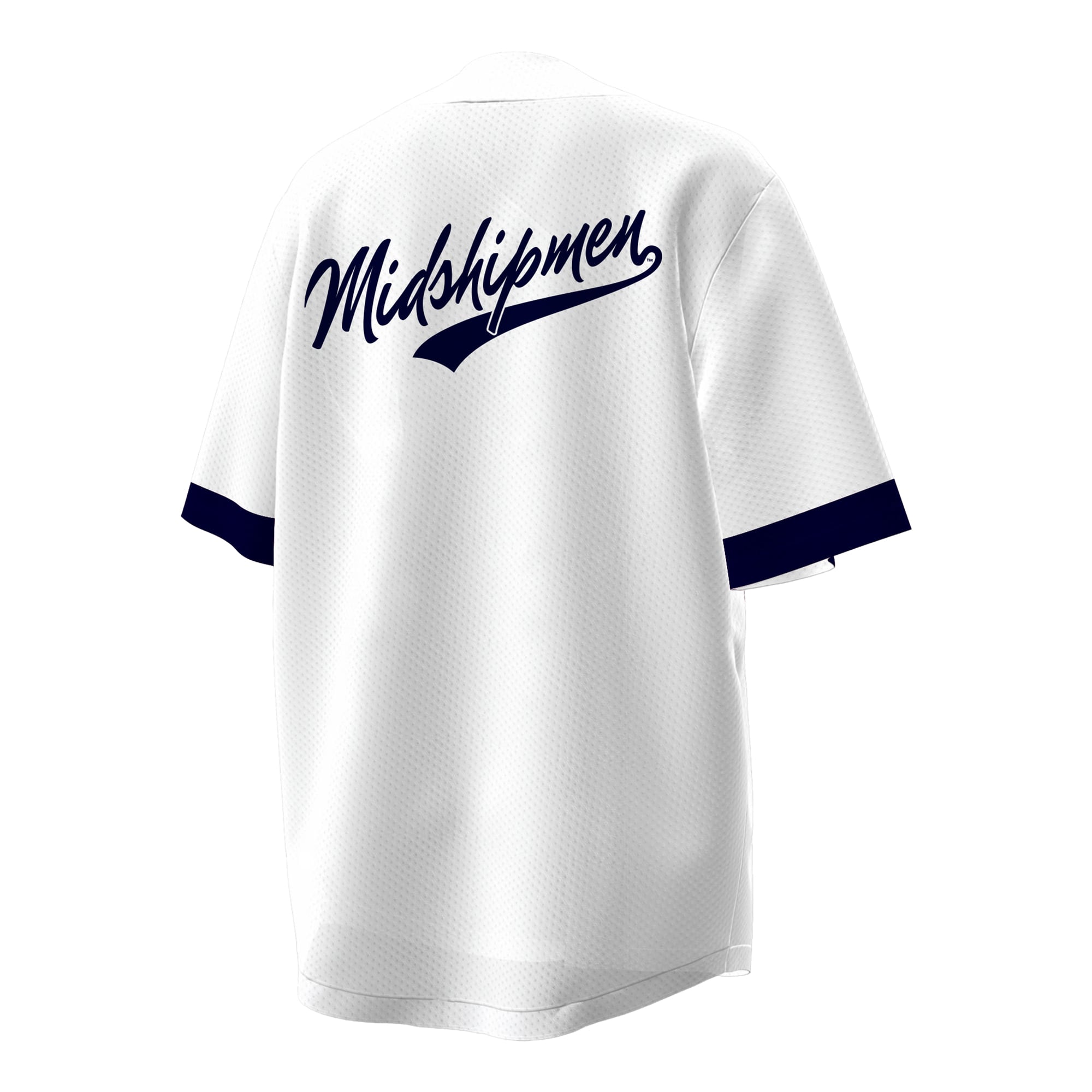 Women's Under Armour White Navy Midshipmen Baseball Jersey