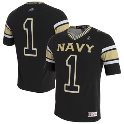 Navy Midshipmen GameDay Greats Youth Lightweight Collegiate Football Blackout Fashion Jersey