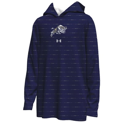  Navy Midshipmen Under Armour Youth Gameday Armourfuse Lightweight Hoodie - Navy