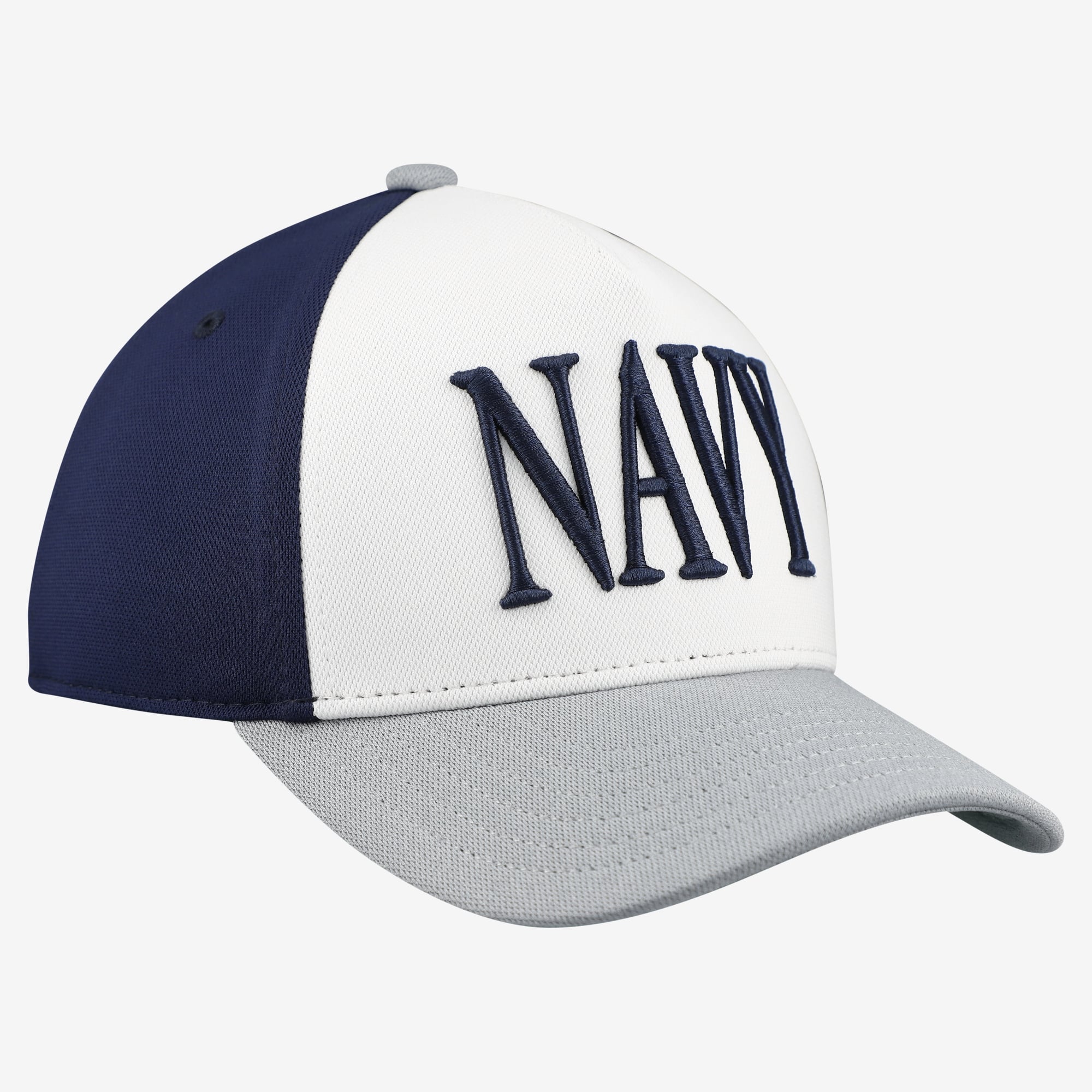 Casquette ajustable Under Armour Midshipmen Blitzing Accent blanche/grise marine pour jeunes