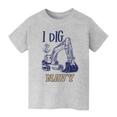 Navy Midshipmen Vive La Fete Youth Excavator T-Shirt - Gray