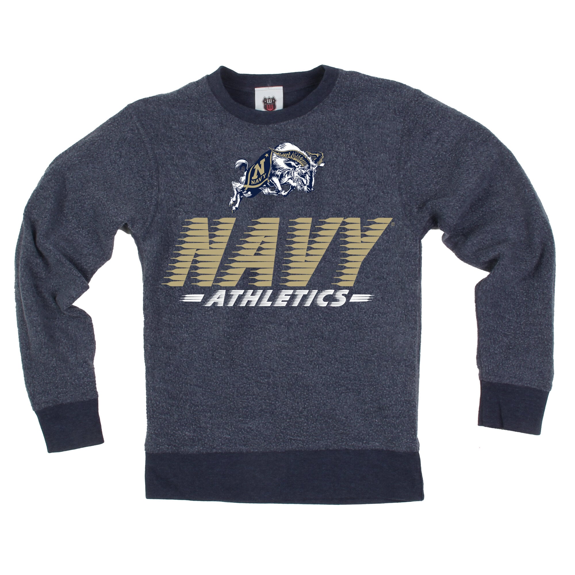 Youth Wes & Willy  Navy Midshipmen Reversible Sweatshirt
