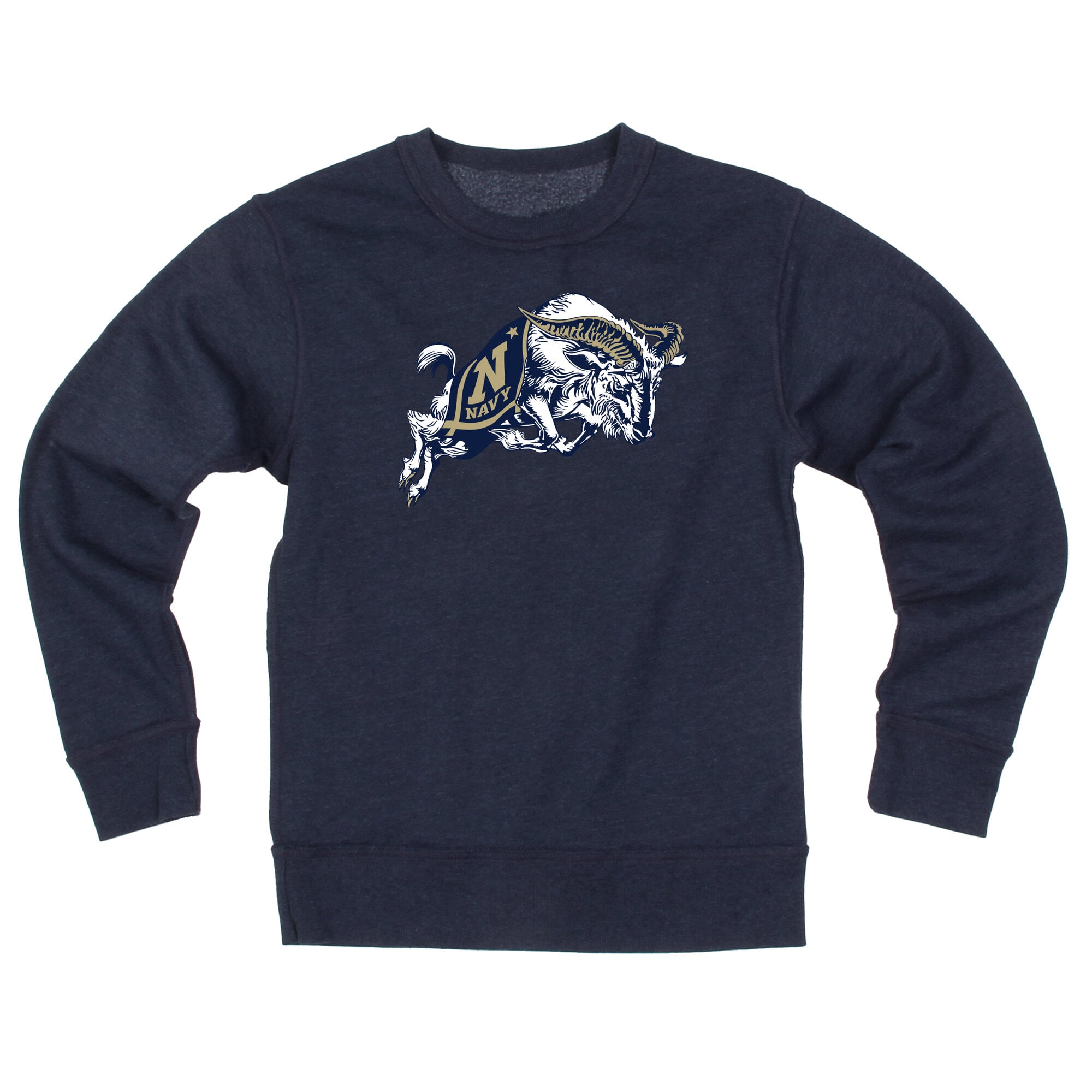 Youth Wes & Willy  Navy Midshipmen Reversible Sweatshirt