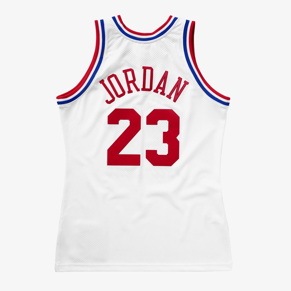 Men's Michael Jordan White Hardwood Classics 1991 NBA All-Star Game Authentic Jersey