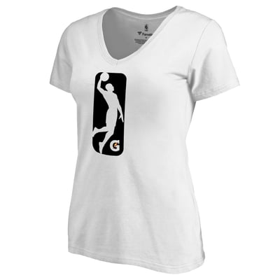 NBA G League Women's Primary Logo V-Neck T-Shirt - White