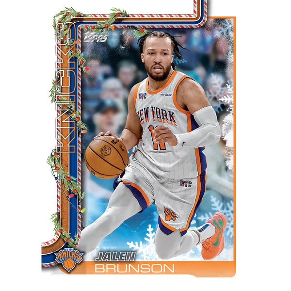 2025 Topps Holiday Basketball Factory Sealed Mega Box