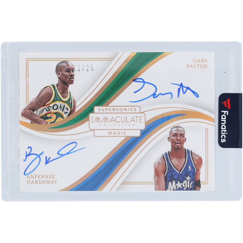 Gary Payton and Penny Hardaway Autographed 2022-23 Panini 