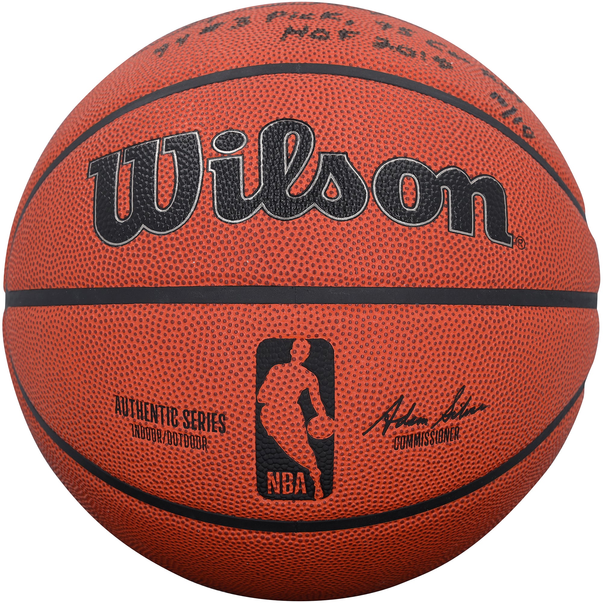 Ballon de basket-ball Wilson Authentic Series intérieur/extérieur autographié par Jason Kidd et Grant Hill, avec plusieurs inscriptions - Édition limitée n° 10/10