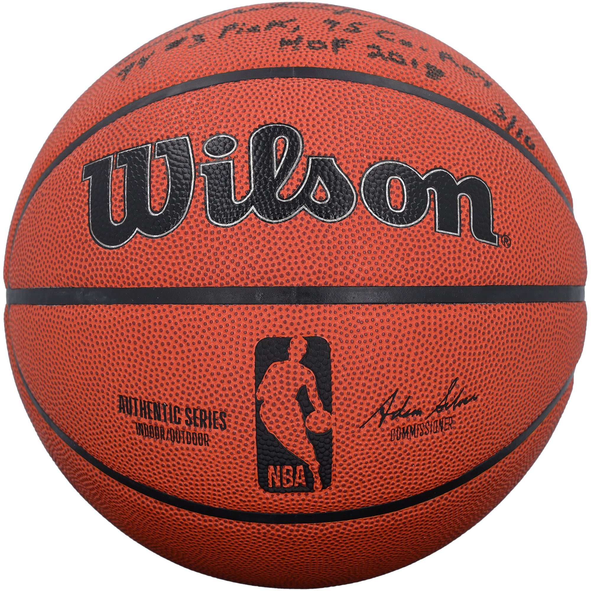 Ballon de basket-ball Wilson Authentic Series intérieur/extérieur autographié par Jason Kidd et Grant Hill, avec inscriptions multiples - Édition limitée à 10 exemplaires