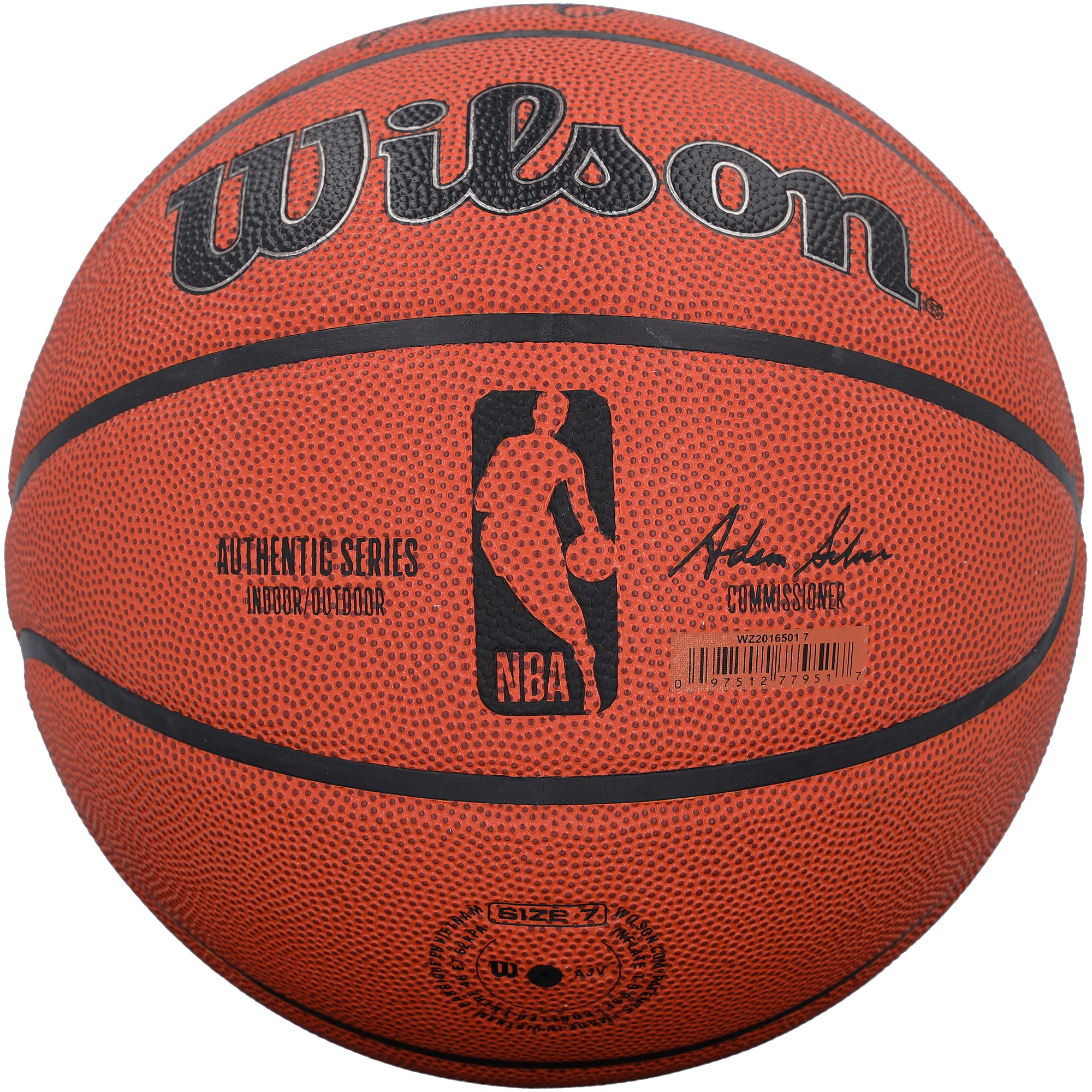 Ballon de basket-ball Wilson Authentic Series intérieur/extérieur autographié par Jason Kidd et Grant Hill, avec inscriptions multiples - Édition limitée à 10 exemplaires