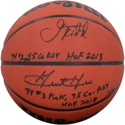 Jason Kidd & Grant Hill Autographed Fanatics Authentic Wilson Authentic Series Indoor/Outdoor Basketball with Multiple Inscriptions - Limited Edition of 10