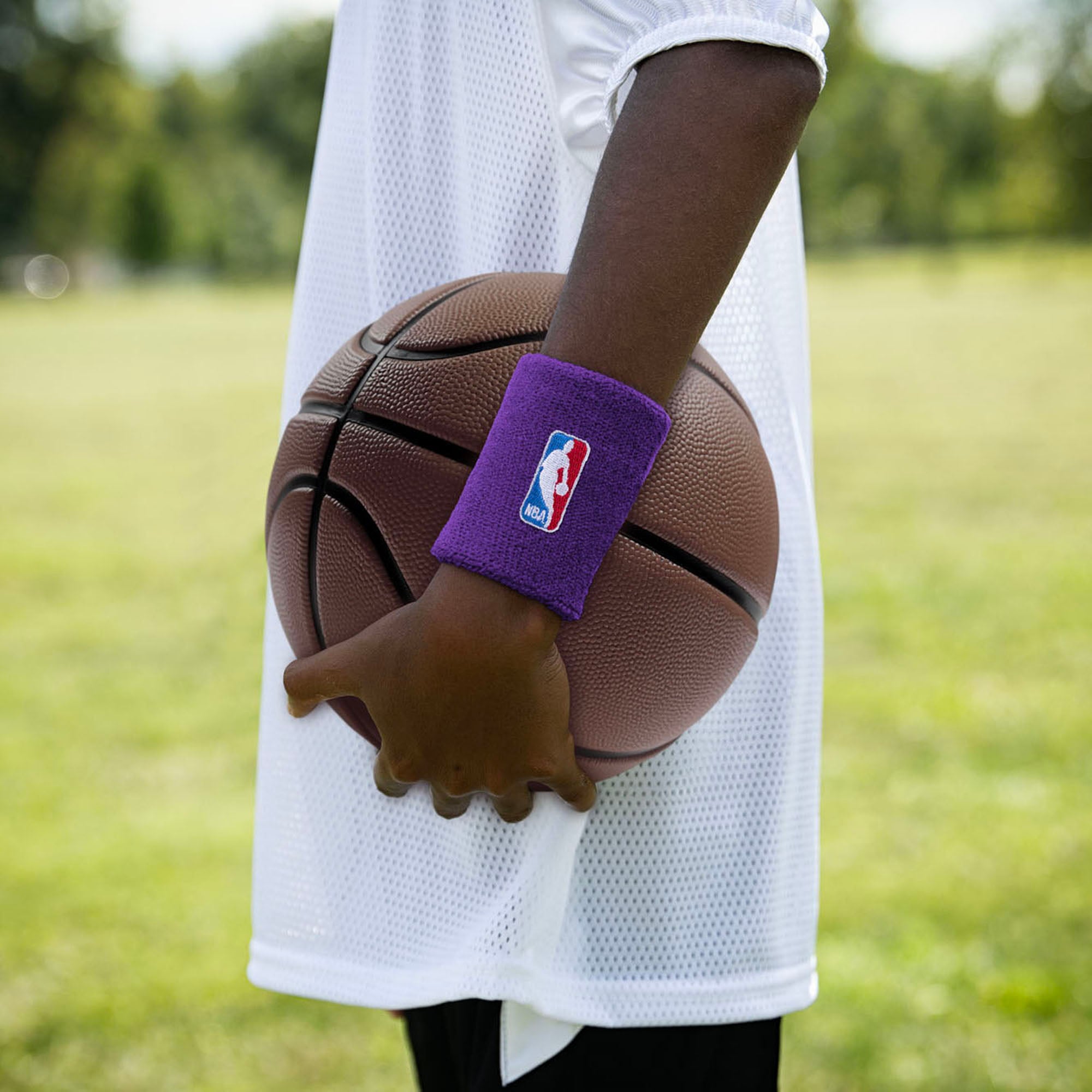 Ensemble bandeau et bracelet NBA violet (lot de 3)