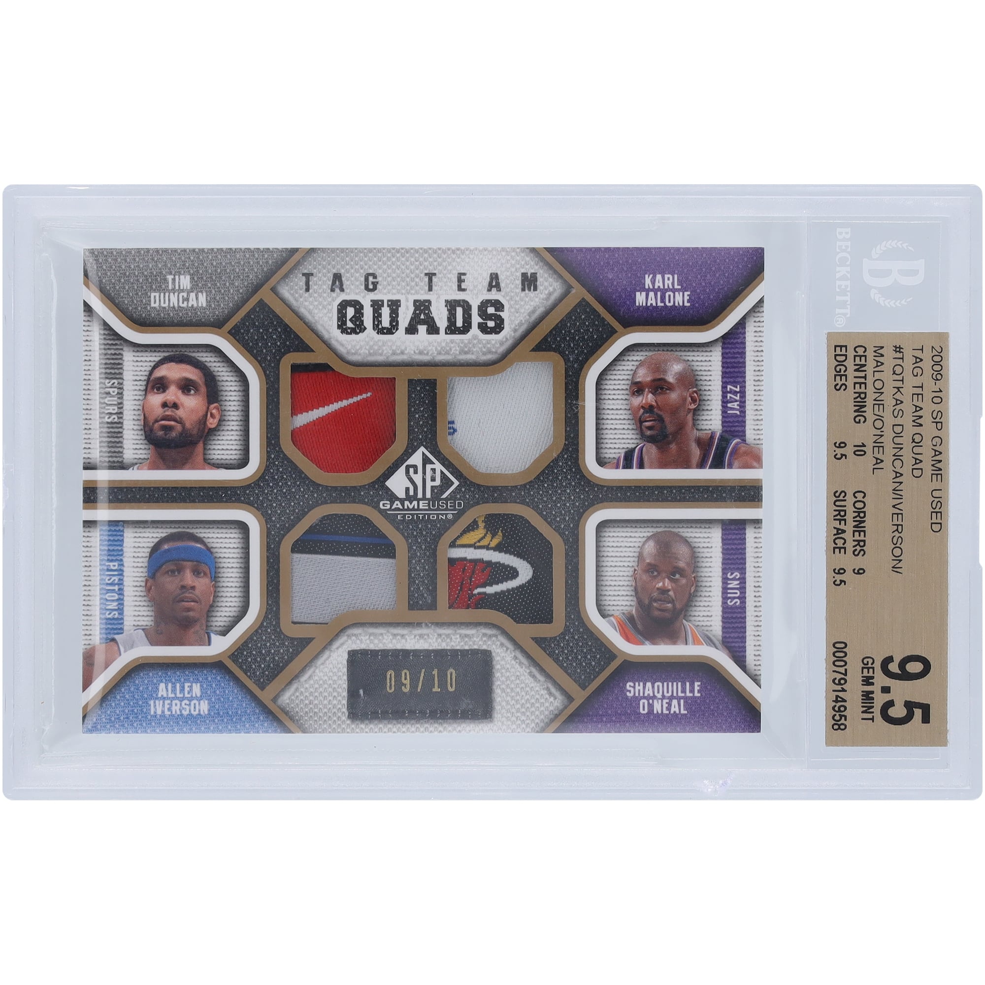Kobe Bryant / Lamar Odom】 2009-2010 UD SP Game Used Combo 