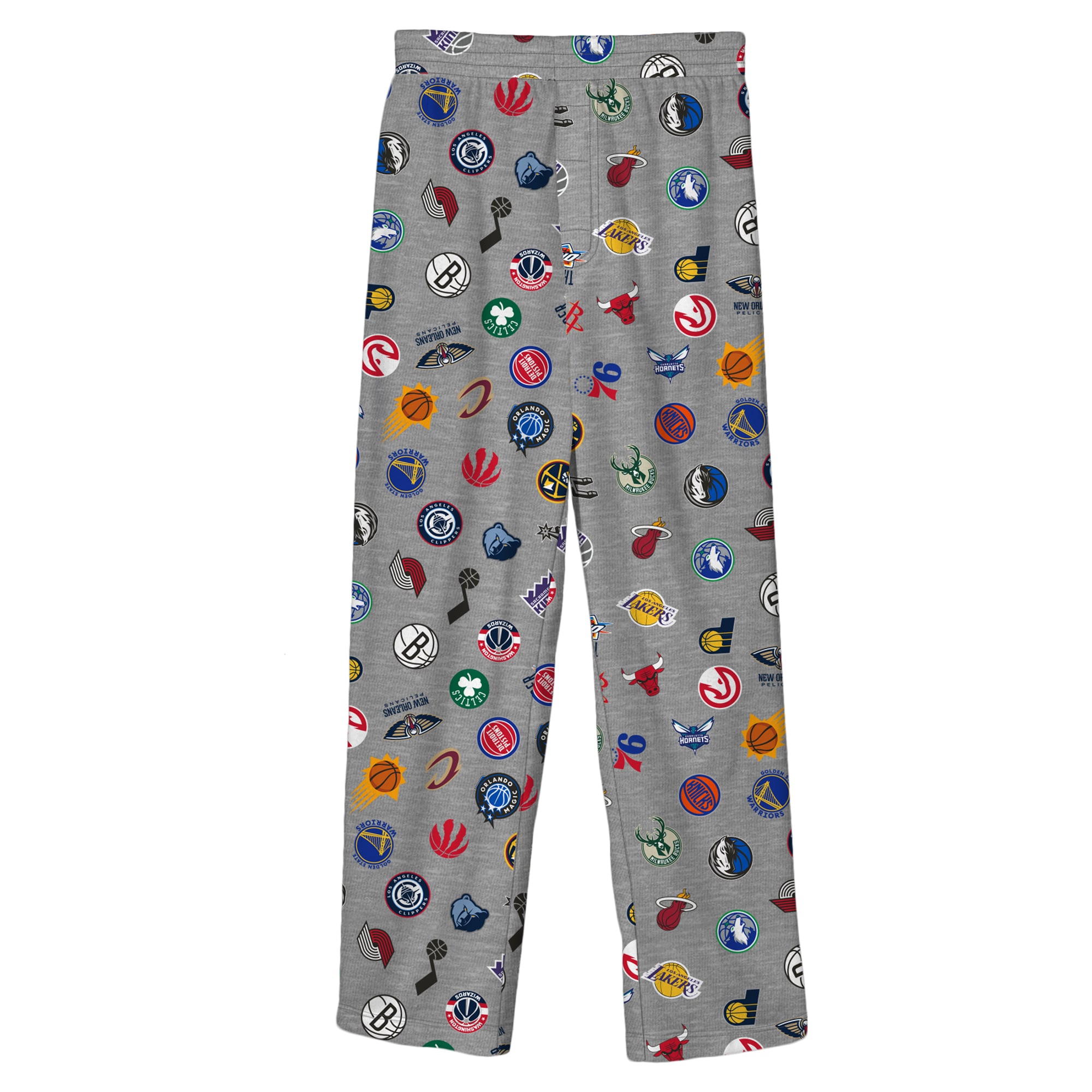 Youth Outerstuff Gray NBA Multi-Team Printed Pajama Pants