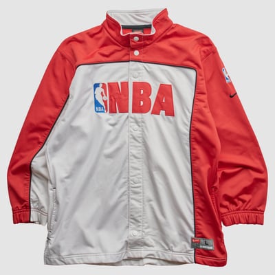 NBA Nike 2000s Full Snap Jacket - Red - L by Fanatics Real Vintage
