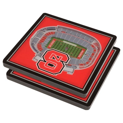 NC State Wolfpack Fanpoint 3D StadiumView Coasters