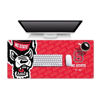 NC State Wolfpack IDNA 15.7" x 35.4" Logo Series Desk Pad