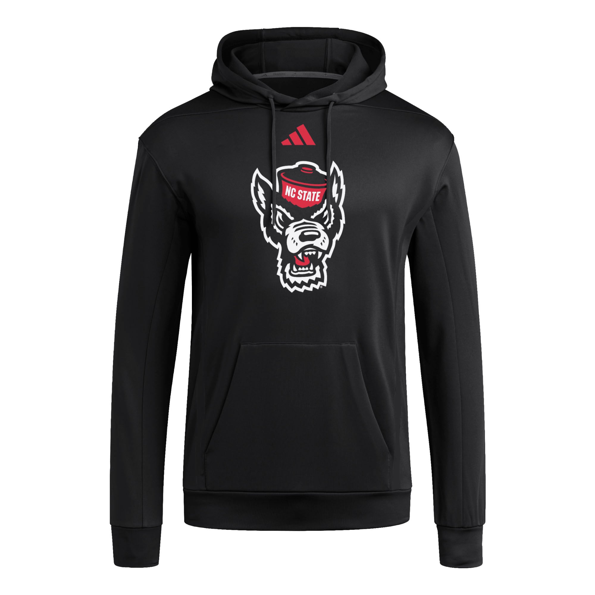 Men's adidas Black NC State Wolfpack Locker Logo Fleece Pullover Hoodie