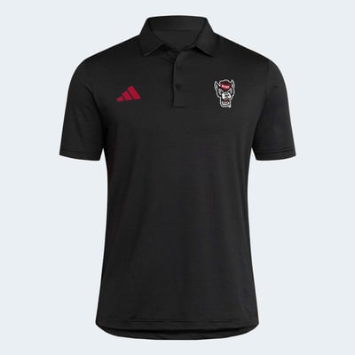 NC State Wolfpack adidas Ultimate 365 Stripe Polo - Black